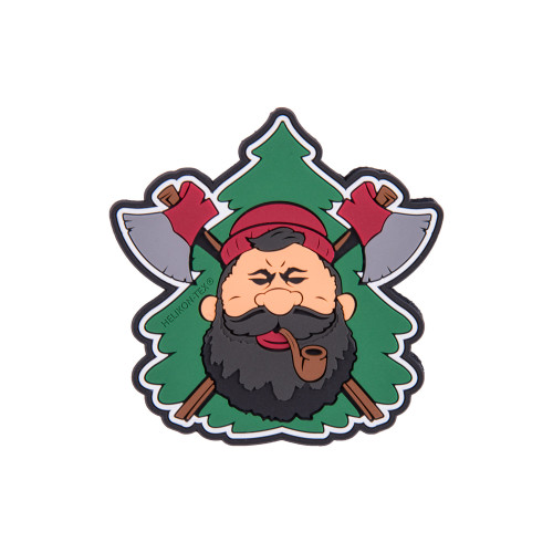 "Beardman BUSHCRAFT" Patch - PVC Detail 1